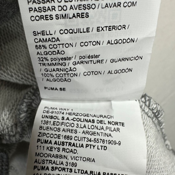 Puma Women's Heather Glam Oversized Hooded‎ Gray Dress Size Medium - Picture 6 of 9